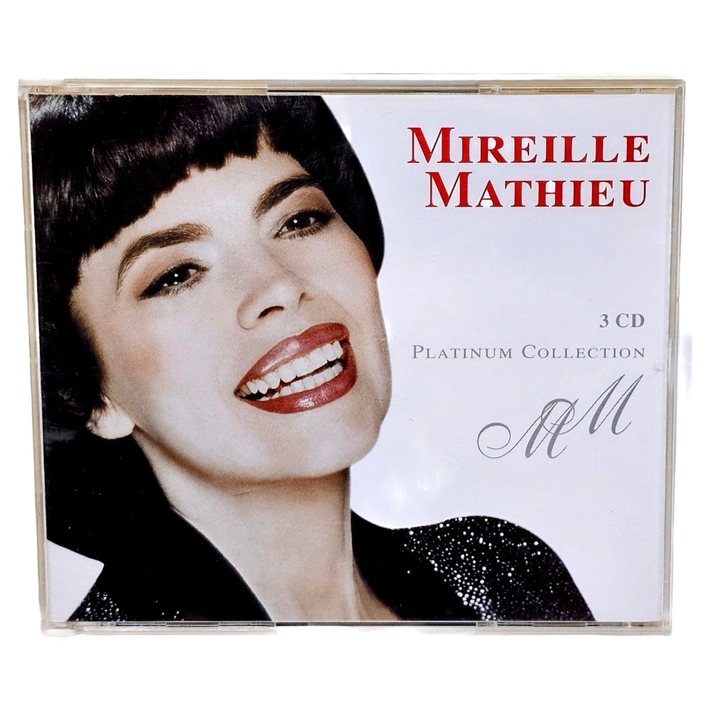 Mireille Mathieu Platinum Collection 3 CD Box Set French Pop Vocal Music EUC